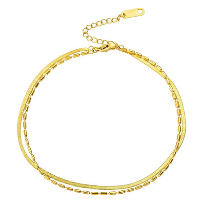 18K gold plated Stainless steel bracelet, Intensity