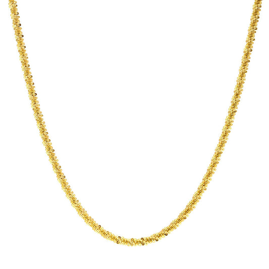 18K gold plated Stainless steel necklace, Intensity