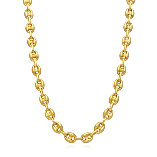 18K gold plated Stainless steel necklace, Intensity