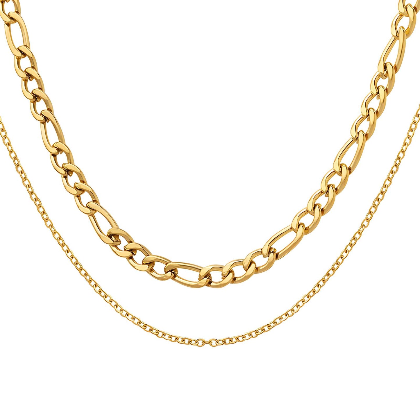 18K gold plated Stainless steel necklace, Intensity