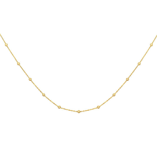 18K gold plated Stainless steel necklace, Intensity