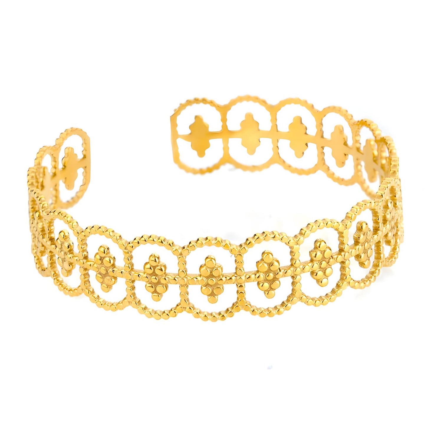 18K gold plated Stainless steel bracelet, Intensity