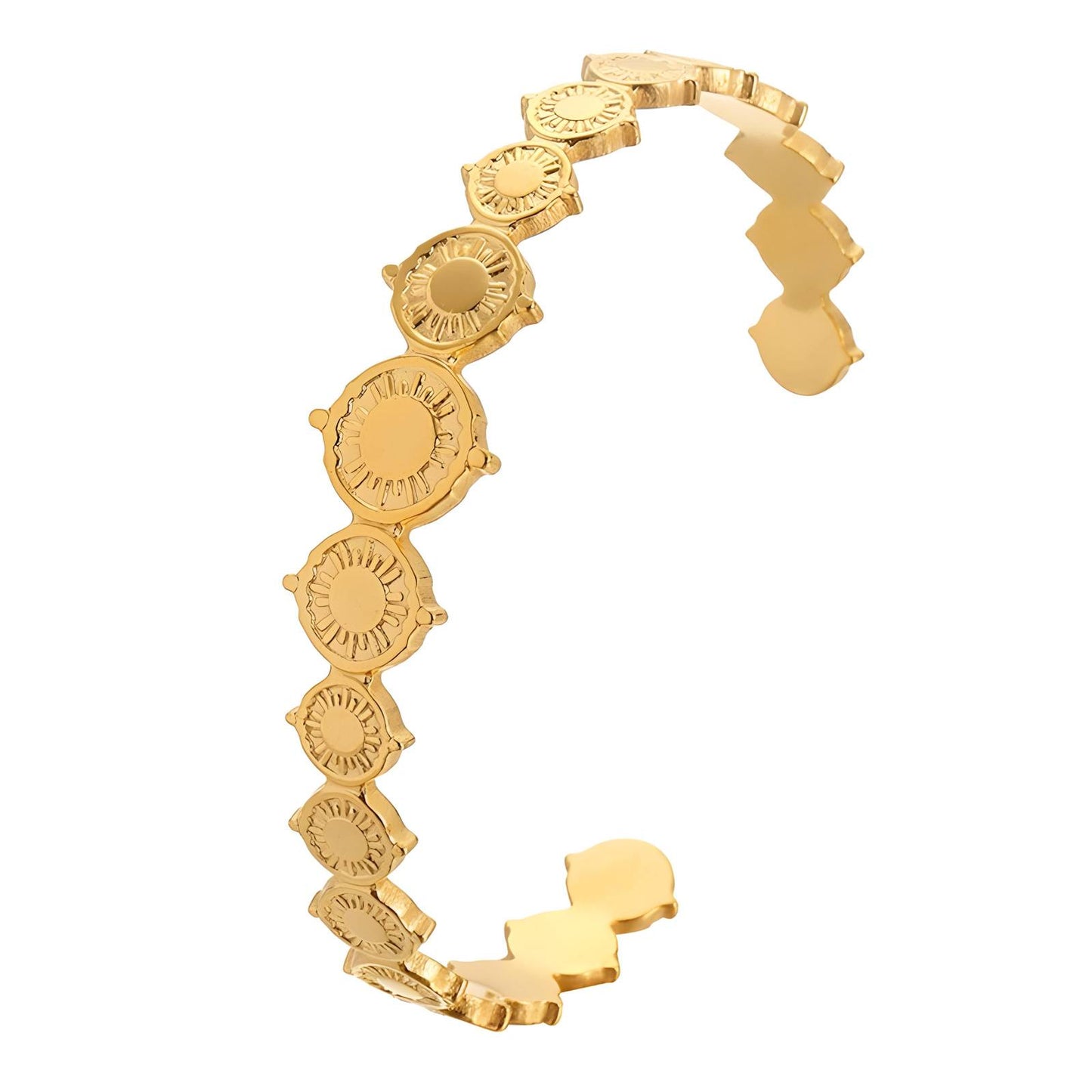 18K gold plated Stainless steel bracelet, Intensity