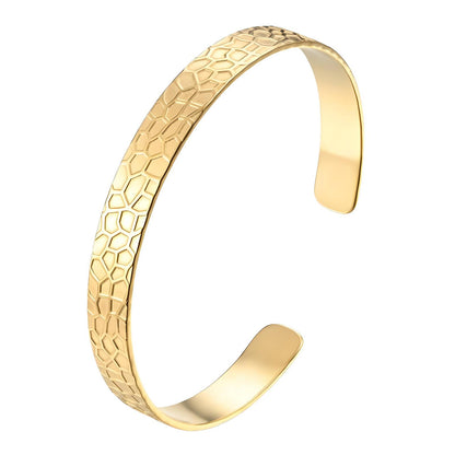 18K gold plated Stainless steel bracelet, Intensity