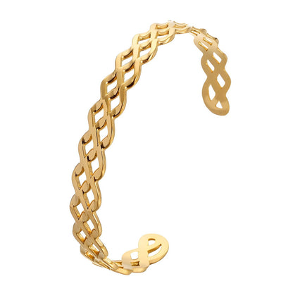 18K gold plated Stainless steel bracelet, Intensity