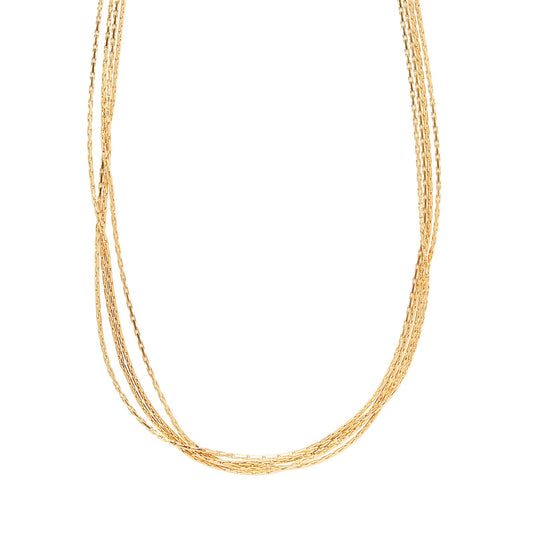 18K gold plated Stainless steel necklace, Intensity