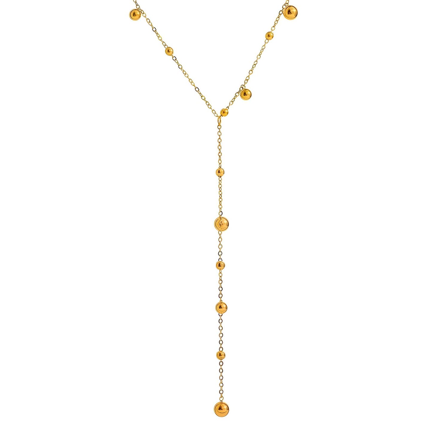 18K gold plated Stainless steel necklace, Intensity