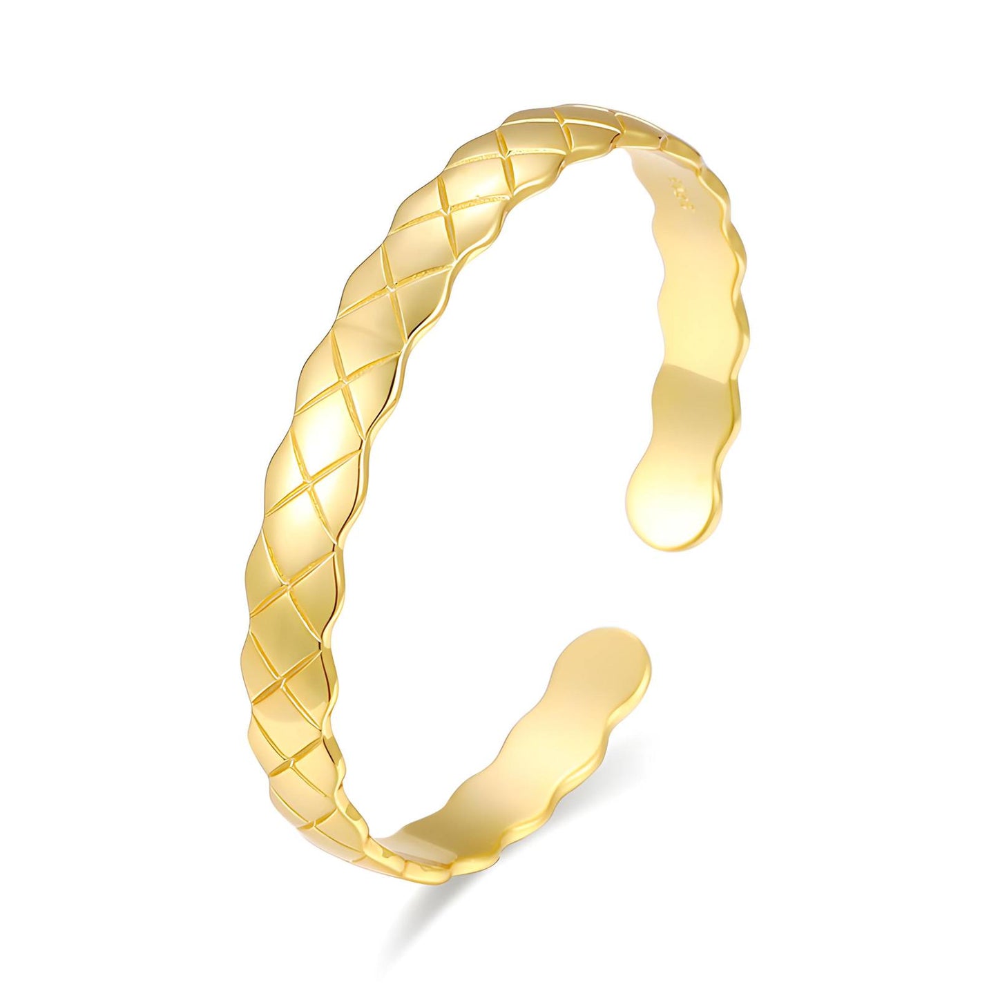 18K gold plated Stainless steel bracelet, Intensity