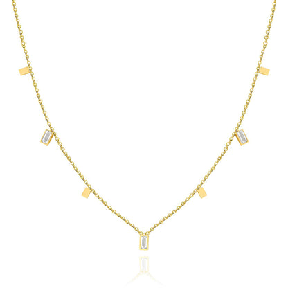 18K gold plated Stainless steel necklace, Intensity