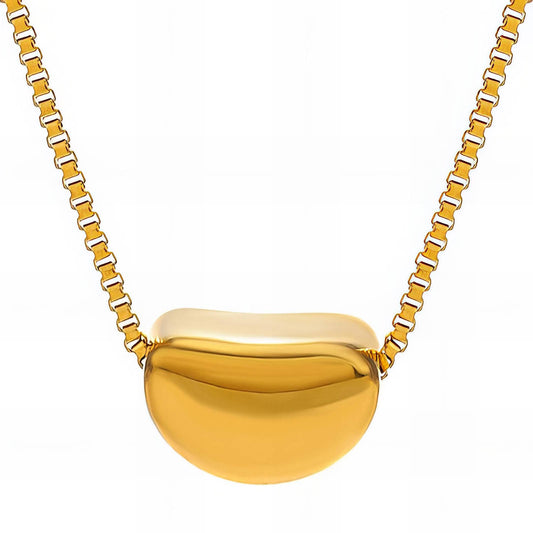 18K gold plated Stainless steel necklace, Intensity