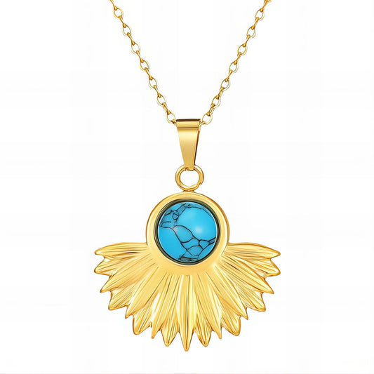 18K gold plated Stainless steel necklace, Intensity