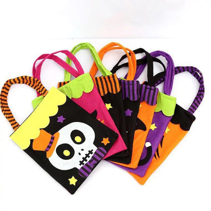 Halloween Decoration Creative Cartoon Candy Gift Square Tote, Random Style Delivery