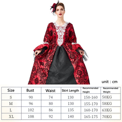 PS1972 Halloween Costume Adult Retro Lace Palace Dress