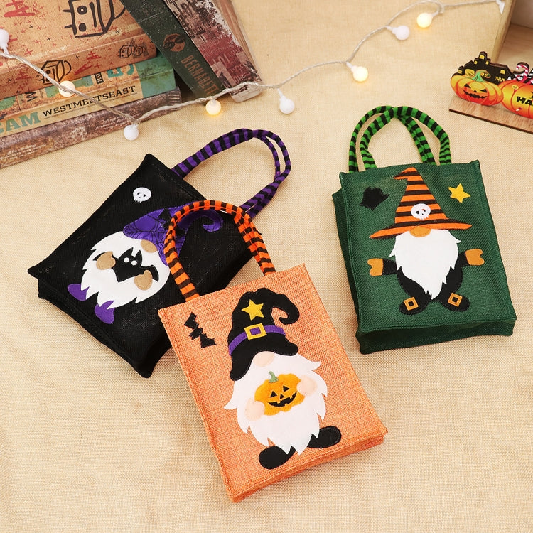 Halloween Cartoon Doll Linen Tote Bags